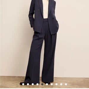 MM Lafleur Bia Deep Blue Wide-Leg Trousers -NWT